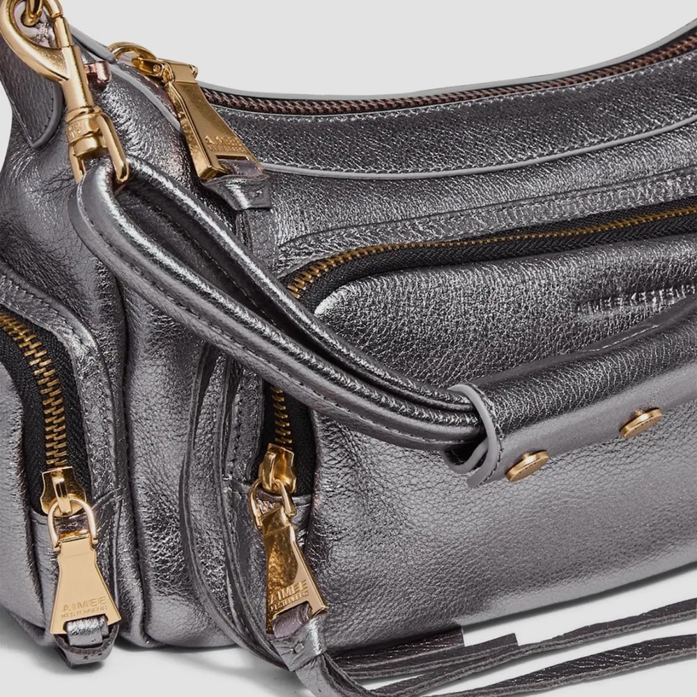 Metallic Silver Designer Women's Bag